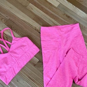 Joylab activewear hot pink yoga set - leggings and bra